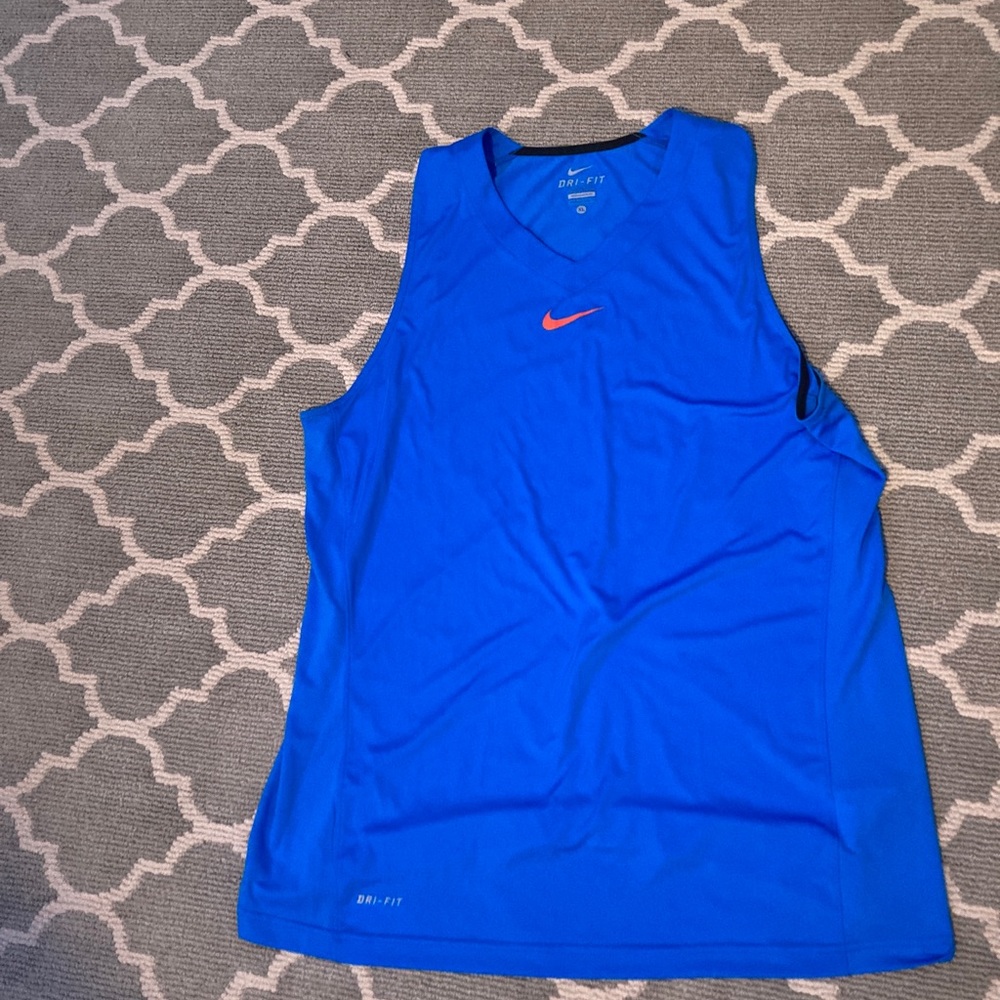 Blue Nike Dri-Fit Tank
